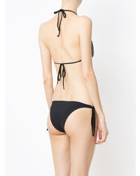 Top de bikini noir Amir Slama