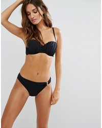 Top de bikini noir Dorina