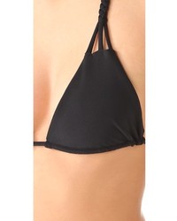 Top de bikini noir Tori Praver Swimwear