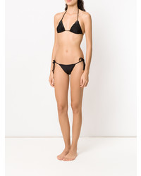 Top de bikini orné noir Amir Slama