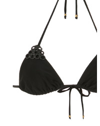 Top de bikini orné noir Amir Slama