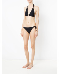 Top de bikini orné noir Amir Slama