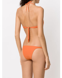 Top de bikini orné orange Amir Slama