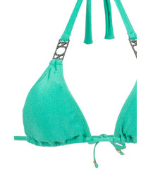 Top de bikini orné vert menthe Amir Slama