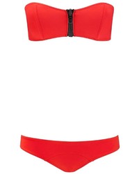 Top de bikini rouge Lisa Marie Fernandez