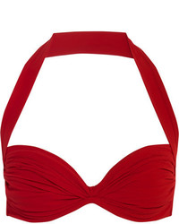 Top de bikini rouge Norma Kamali
