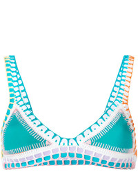Top de bikini turquoise Kiini