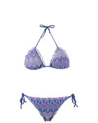 Top de bikini violet clair BRIGITTE