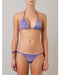 Top de bikini violet clair BRIGITTE