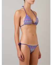 Top de bikini violet clair BRIGITTE