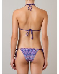 Top de bikini violet clair BRIGITTE