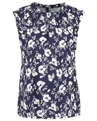 Top sans manches à fleurs bleu marine mint&berry