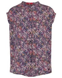 Top sans manches à fleurs bleu marine s.Oliver