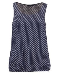 Top sans manches à fleurs bleu marine Tom Tailor