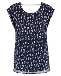 Top sans manches à fleurs bleu marine Vero Moda