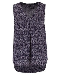Top sans manches à fleurs bleu marine Vero Moda