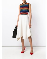 Top sans manches à rayures horizontales multicolore Dolce & Gabbana