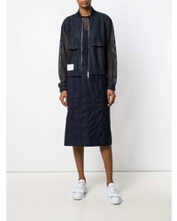 Top sans manches bleu marine Thom Browne