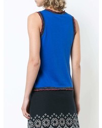 Top sans manches bleu Derek Lam 10 Crosby