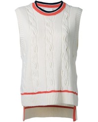 Top sans manches en laine en tricot blanc 3.1 Phillip Lim