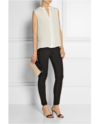 Top sans manches en soie blanc Derek Lam