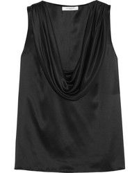 Top sans manches en soie noir Givenchy