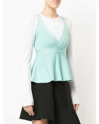 Top sans manches en tricot vert menthe Boutique Moschino