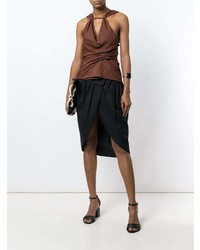 Top sans manches marron Jacquemus