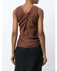 Top sans manches marron Jacquemus