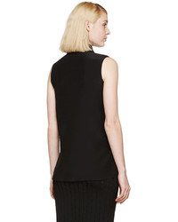 Top sans manches noir Alexander McQueen