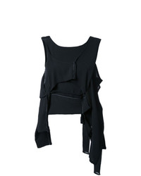 Top sans manches noir Eckhaus Latta