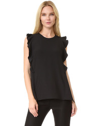 Top sans manches noir Carven