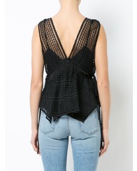 Top sans manches noir Derek Lam 10 Crosby