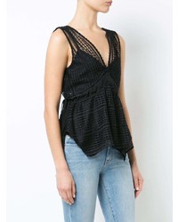 Top sans manches noir Derek Lam 10 Crosby