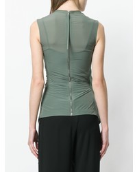 Top sans manches olive Rick Owens