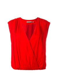 Top sans manches rouge Alice + Olivia