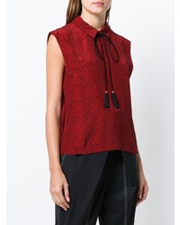 Top sans manches rouge Philosophy di Lorenzo Serafini