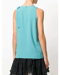 Top sans manches turquoise RED Valentino