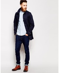 Trench bleu marine Asos