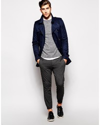 Trench bleu marine Asos