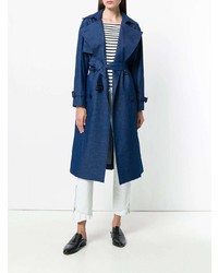 Trench bleu marine Tagliatore