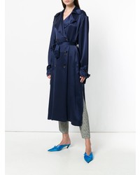 Trench bleu marine Magda Butrym