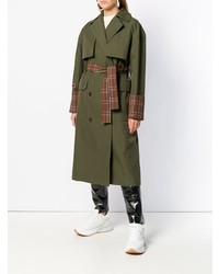 Trench écossais olive MSGM