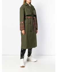 Trench écossais olive MSGM