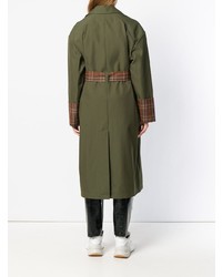 Trench écossais olive MSGM