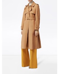 Trench en cuir tabac Burberry