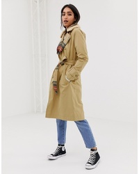 Trench marron clair Abercrombie & Fitch