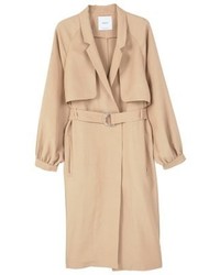 Trench marron clair Mango