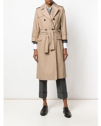 Trench marron clair Thom Browne