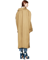 Trench marron clair Vetements